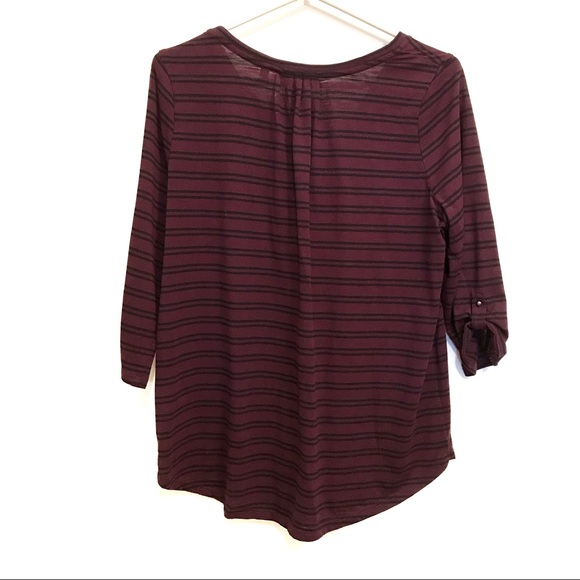 Reitmans Deep Purple 3/4 sleeve Top - Picture 2 of 10